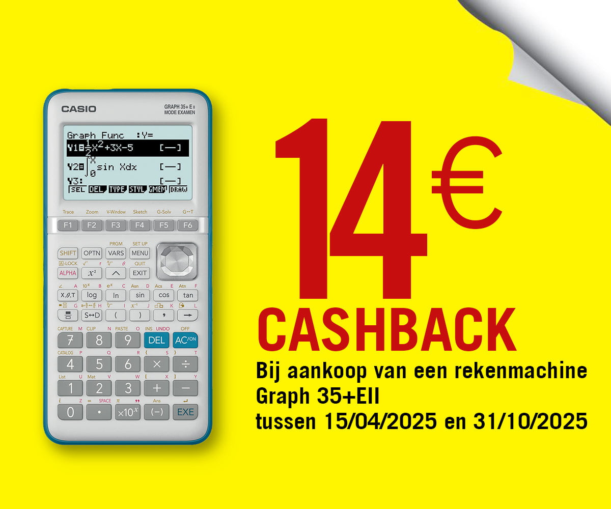 14 € cashback - Rekenmachine grafiek 35 + E II